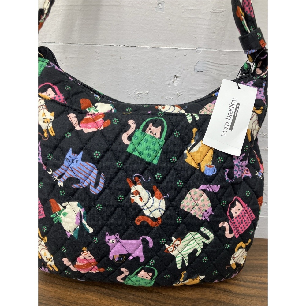 Vera Bradley ๐ HERDING CATS Heritage Trio Zip Hipster Purse Crossbody New V576 - Picture 3 of 8